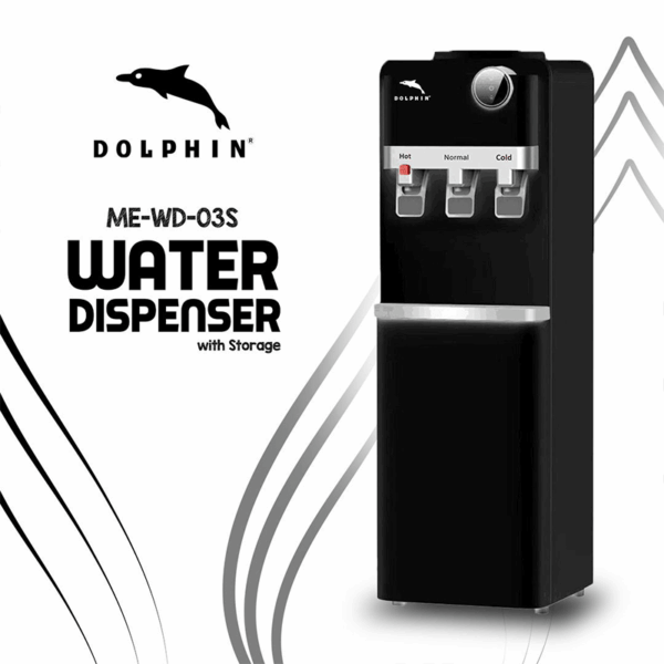 Dolphin Water Dispenser Hot, Cold &Amp; Normal Functions With Storage Me-Wd-03S