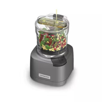 Kenwood Chopper and Grinder 2 in 1 500ml Plastic Bowl 800w Chp80.000si Powerful Metal Grinder and Electric Chopper with Eversharp Quadblades, Dripper Pro, Spatula for Wet Chopping & Dry Grinding
