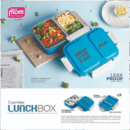 Supermom 2 Partition Lunch Box Plastic Material Leak Proof 573799