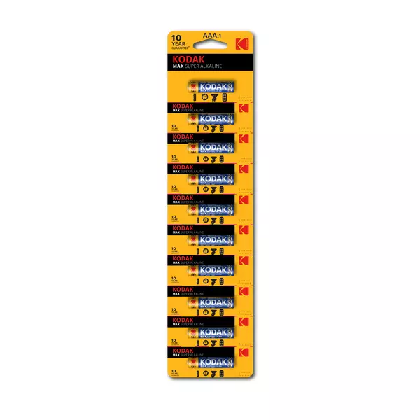 Kodak Max Super Alkaline Battery AAA 2Pcs Per Pack (Pack of 10Pcs)