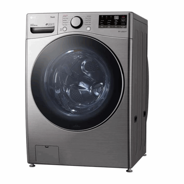 Lg Washing Machine 20Kg &Amp; 12Kg Dryer, Front Load, Turbo Wash, 6-Motion Technology, Inverter Dd Motor, Steam Functionality, Smart Thinq, Lcd Display, Silver F3L2Crv2T
