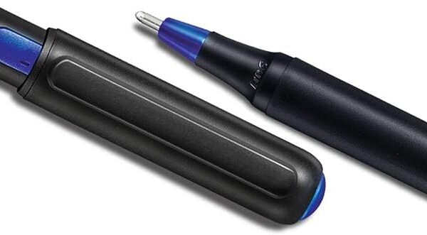Pentonic Ballpen Assorted Dispenser, Low Viscosity Ink Allows The Rolling Ball to Glide Across All Kinds of Paper Surfaces Without Smearing, Sleek Charcoal Gray Finish 50pcs PBPA50S