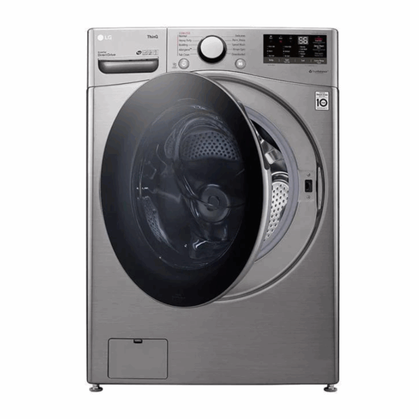 Lg Washing Machine 20Kg &Amp; 12Kg Dryer, Front Load, Turbo Wash, 6-Motion Technology, Inverter Dd Motor, Steam Functionality, Smart Thinq, Lcd Display, Silver F3L2Crv2T