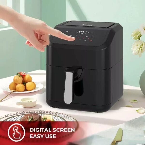 Westpoint Air Fryer 5.0L 1400-1600W, Digital Display, Adjustable Temperature, Healthy Low Oil Fryer Wafy-501623.Dn