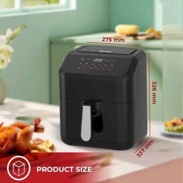 Westpoint Air Fryer 5.0L 1400-1600W, Digital Display, Adjustable Temperature, Healthy Low Oil Fryer Wafy-501623.Dn