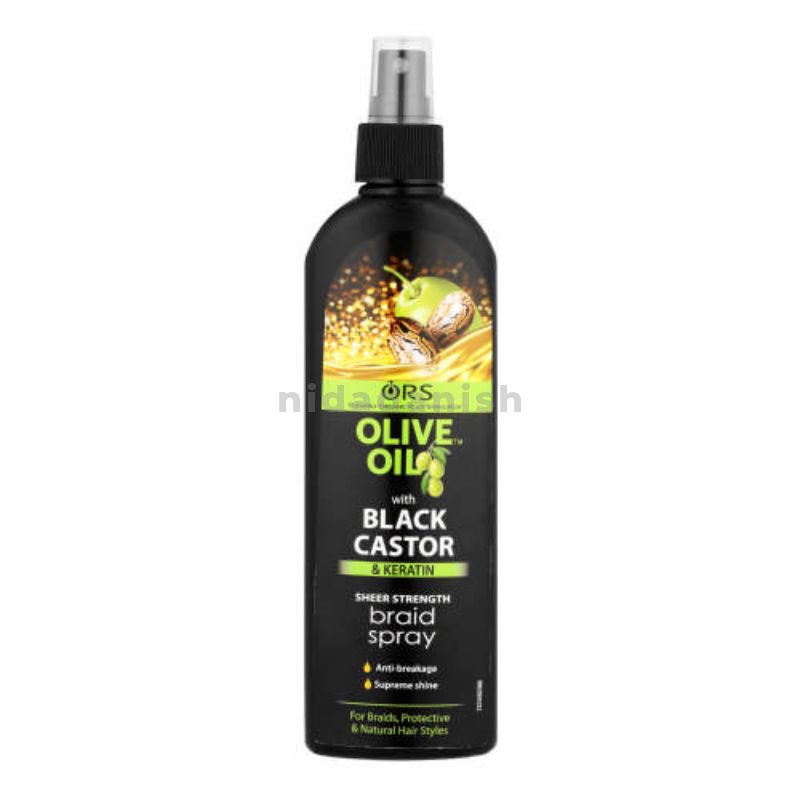 Ors Black Castor Braid Spray 250Ml