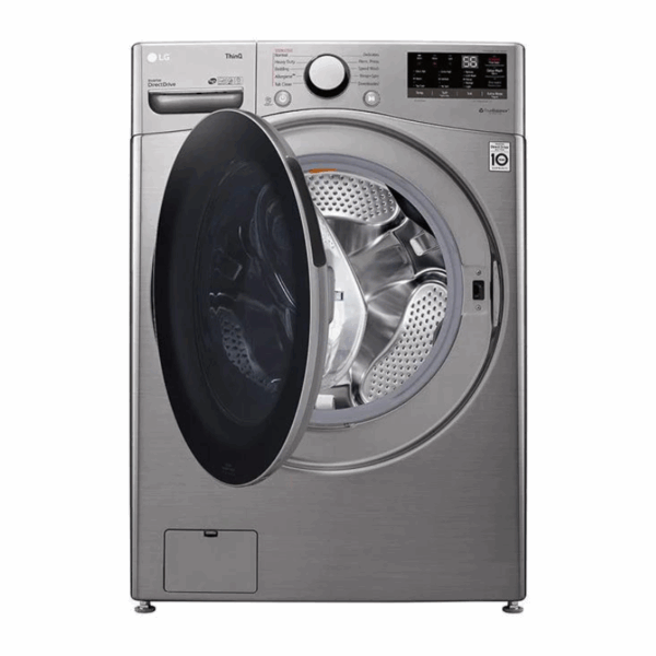 Lg Washing Machine 20Kg &Amp; 12Kg Dryer, Front Load, Turbo Wash, 6-Motion Technology, Inverter Dd Motor, Steam Functionality, Smart Thinq, Lcd Display, Silver F3L2Crv2T