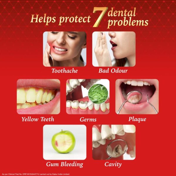 Dabur Toothpaste 200G With Brush Red (Pack Of 6) Drpb200