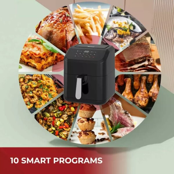 Westpoint Air Fryer 5.0L 1400-1600W, Digital Display, Adjustable Temperature, Healthy Low Oil Fryer Wafy-501623.Dn