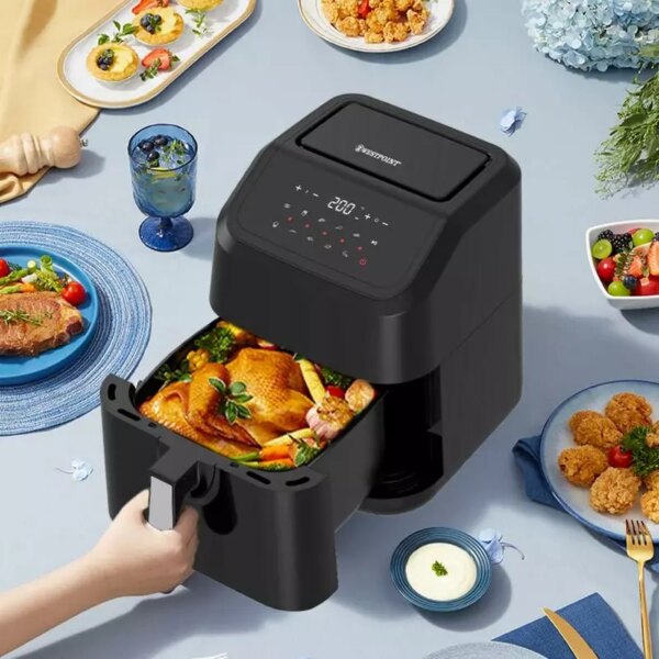 Westpoint Air Fryer 5.0L 1400-1600W, Digital Display, Adjustable Temperature, Healthy Low Oil Fryer Wafy-501623.Dn