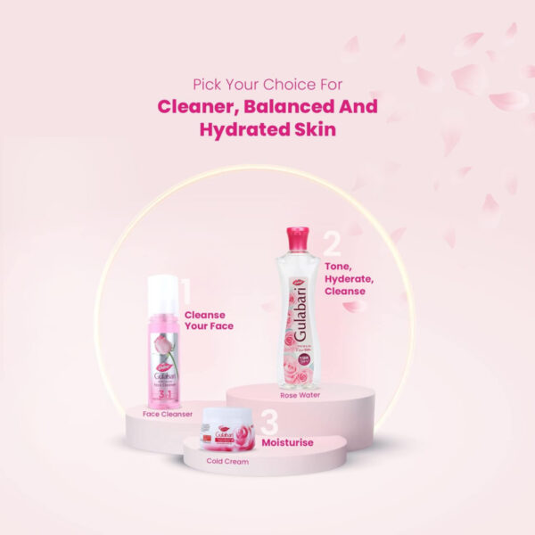 Dabur Gulabari Rose Water With No Paraben, Cleanses, Hydrates &Amp; Moisturises Skin, Balances &Amp; Restores Skin'S Ph Levels, For All Skin Types 250Ml (Pack Of 6)