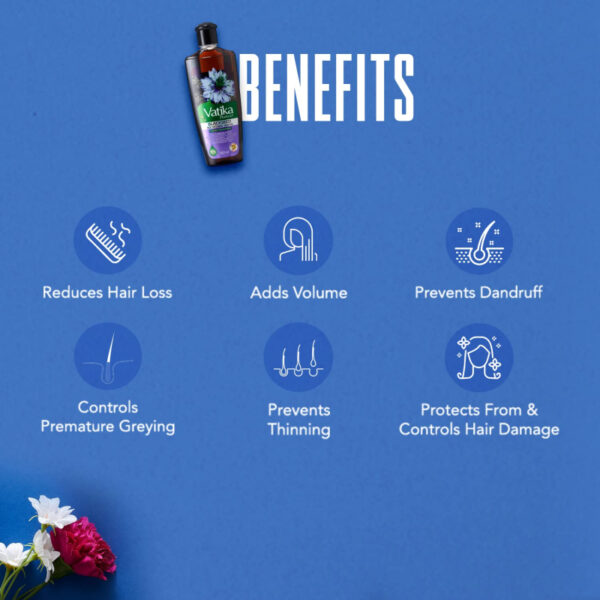 Vatika Herbal Black Seed Enriched Hair Oil For Complete Hair Care 200Ml (Pack Of 6)