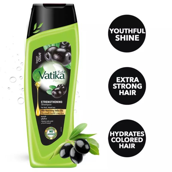 Vatika Strengthening Shampoo Black Olive 400Ml