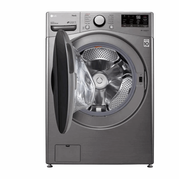 Lg Washing Machine 20Kg &Amp; 12Kg Dryer, Front Load, Turbo Wash, 6-Motion Technology, Inverter Dd Motor, Steam Functionality, Smart Thinq, Lcd Display, Silver F3L2Crv2T