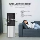 Nikai Water Dispenser 2 Taps Bottom Load with Cup Holder NWD5000BSS 2 Taps Hot And Cold Compressor Cooling Steel Tank Anti Bacterial Design