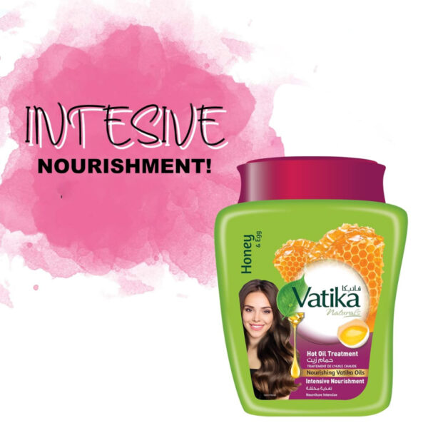 Vatika Hot Oil Treatment Nourishment, Deep Hydration, And Transformation For Dry, Damaged, And Thick Hair, Enriching Care For Vibrant Hair, Infused With Honey &Amp; Egg Goodness 500Gm Intensive Nourishment (Pack Of 3)