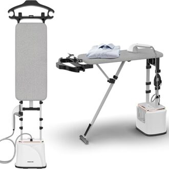 Nikai Garment Steamer 2.2L Tank Suit Hanger 1950W NGS292AB Water Filtration Function 3 Bar Pump Inside 79Cm Iron Board Length Automatic Power Off