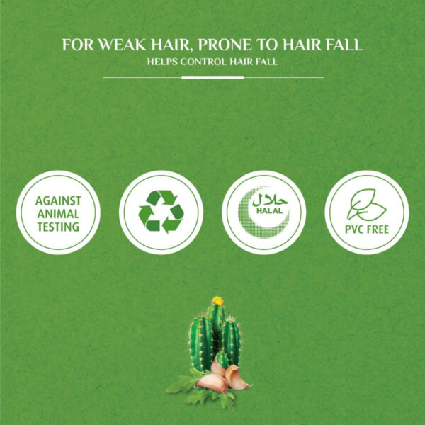 Vatika Shampoo Hair Fall Control, Enriched With Cactus &Amp; Gergir Extracts, For Weak Hair, Prone To Hair Fall, 200Ml