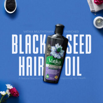 Vatika Herbal Black Seed Enriched Hair Oil for Complete Hair Care 200ml (Pack of 6)