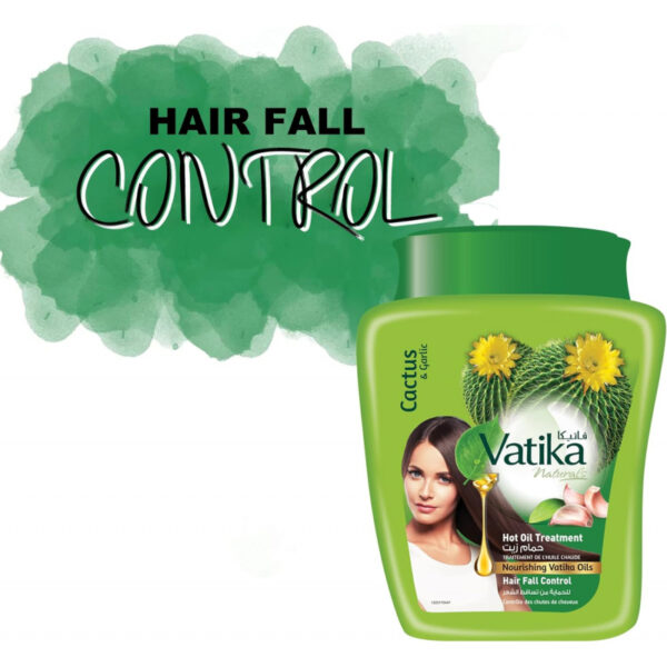 Vatika Hot Oil Treatment Hair Fall Control, Hammam Zaith With Cactus, For Breaking, Falling &Amp; Weak Hair, 1Kg (Pack Of 3)