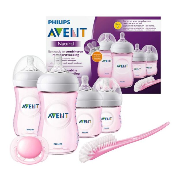 Philips Avent New Born Starter Set Natural Ultra Soft Pink 301/03