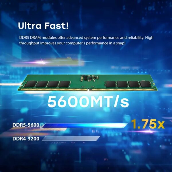 Transcend Desktop Memory Module - 16Gb Ram Ddr5 5600, U-Dimm, 1Rx8 Configuration, 1.1V, Jm5600Ale-16G.