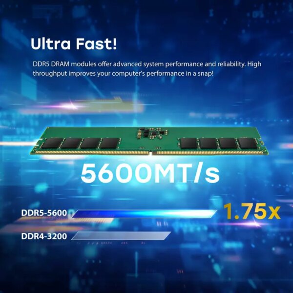 Transcend Laptop Memory Module - 8Gb Ram Ddr5 5600, So-Dimm, 1Rx16 Configuration, 1Gx16, Cl46, 1.1V, Jm5600Asg-8G.