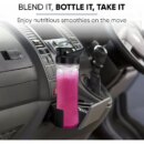 Nikai Blender Smoothie Maker with 600ml Tritan Bottle and 400ML Tritan Bottle 300W NB202ST 4 Stainless Steel Blades And Housing Tritan Drinking Bottle With Lid 2 Speed With Pulse
