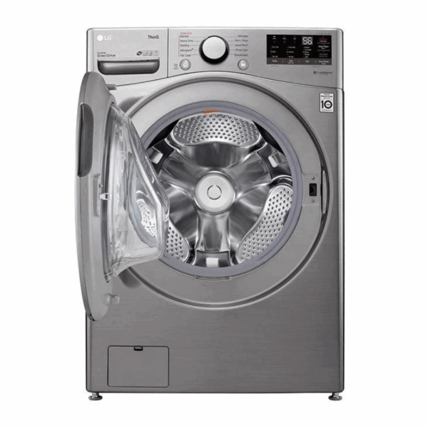 Lg Washing Machine 20Kg &Amp; 12Kg Dryer, Front Load, Turbo Wash, 6-Motion Technology, Inverter Dd Motor, Steam Functionality, Smart Thinq, Lcd Display, Silver F3L2Crv2T