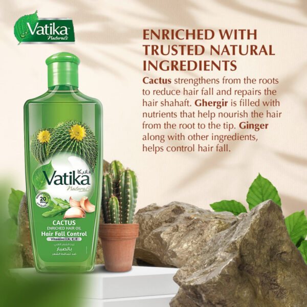 Dabur Cactus Hair Oil Natural Moisturizing, Strengthening &Amp; Hair Oil Serum For Healthy Scalp, Nourishing Hair Oil For Soft, Manageable, Smooth &Amp; Silky Hair, 200Ml (Pack Of 6)