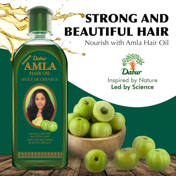 Dabur Amla Hair Oil For Healthy Hair And Moisturized Scalp, Indian Hair Oil For Men And Women 300Ml (Pack Of 6)