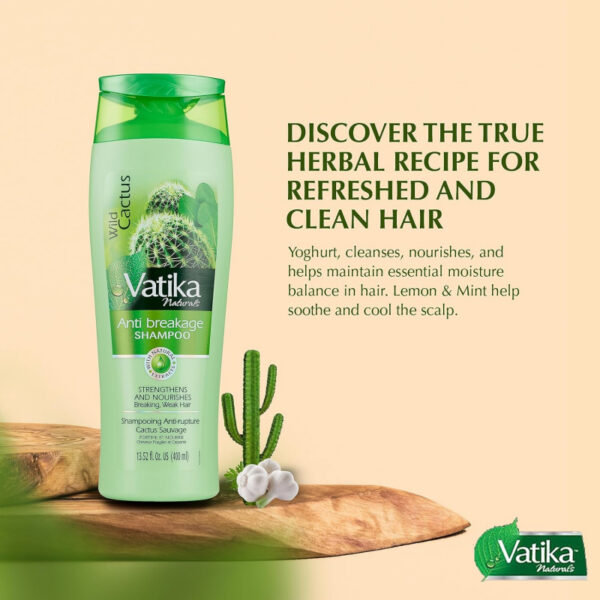 Vatika Shampoo Nourish And Rejuvenate Hair, Strengthening &Amp; Moisturizing Hair Cleanser For Curly Hair, Damaged Hair, All Hair Types 200Ml