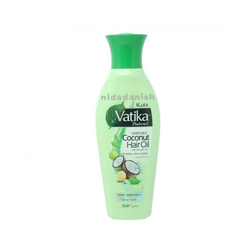 Dabur Vatika Naturals Coconut Hair Oil With Henna, Amla, Lemon &Amp; 5 Herbs - Nourish &Amp; Strengthen Hair &Amp; Scalp For Healthy &Amp; Radiant Hair For Kids, Women &Amp; Adults 250Ml (Pack Of 6)