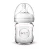 Philips Avent Bottle Natural Glass 120ml/4oz 1 Hole 0m+ 051/17