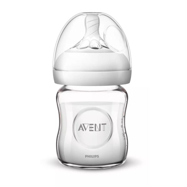 Philips Avent Bottle Natural Glass 120Ml/4Oz 1 Hole 0M+ 051/17