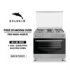 Dolphin Free Standing Cooking Range 90x60, 4 Gas Burners, 2 Electric Burner & Electric Oven, Inox FS09060I-4G2E/E