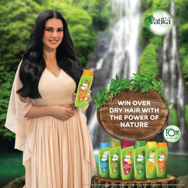Vatika Shampoo Moisture Treatment Natural &Amp; Herbal, Enriched With Almond &Amp; Honey, For Dry &Amp; Frizzy Hair 200Ml