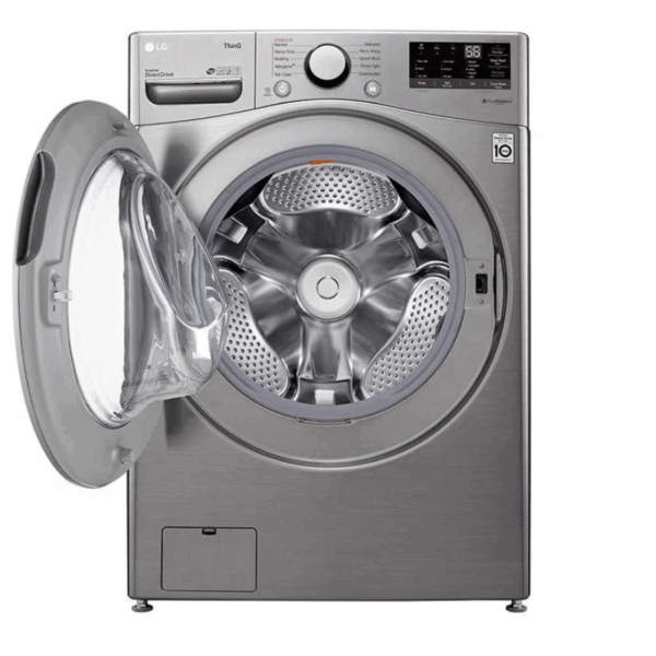 Lg Washing Machine 20Kg &Amp; 12Kg Dryer, Front Load, Turbo Wash, 6-Motion Technology, Inverter Dd Motor, Steam Functionality, Smart Thinq, Lcd Display, Silver F3L2Crv2T