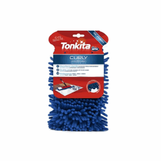 Tonkita Curly Dust &Amp; Wash Flat Mop Refill, Deep Removal Of Dirt, Stains Or Spills From Parquet, Marble, Laminate, Wooden And Tiled Flooring Tk790R Set Of 2
