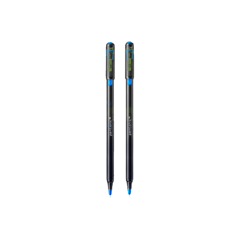 Pentonic Ballpen Smart And Elegant Pentonic, Super Long Lasting Ink, Nickel Silver Tip, Smooth And Smart Grip For Supreme Comfort Blue, Black And Red 10Pcs