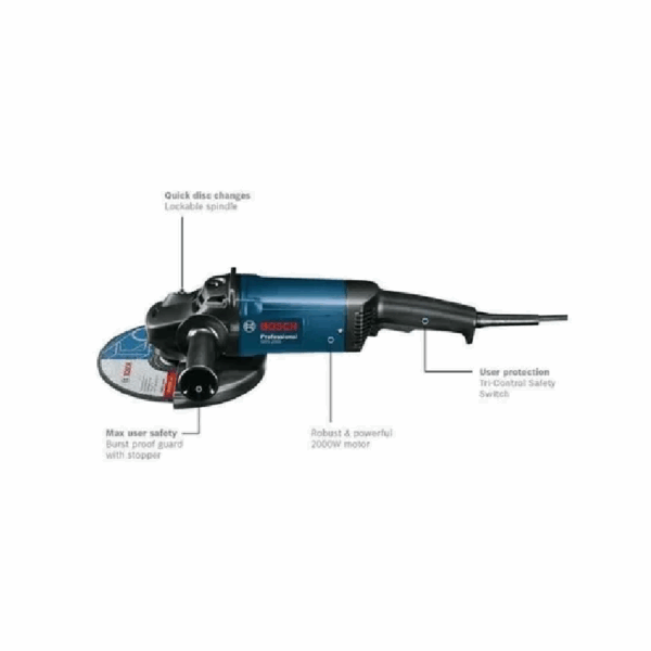 Bosch Large Angle Grinder 180Mm 2000W Gws 2000-180