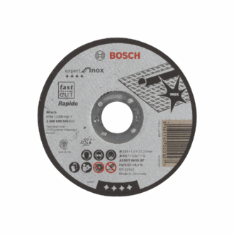 Bosch Expert For Inox Straight Cutting Disc 115 X 22.23 X 1Mm 2608600545