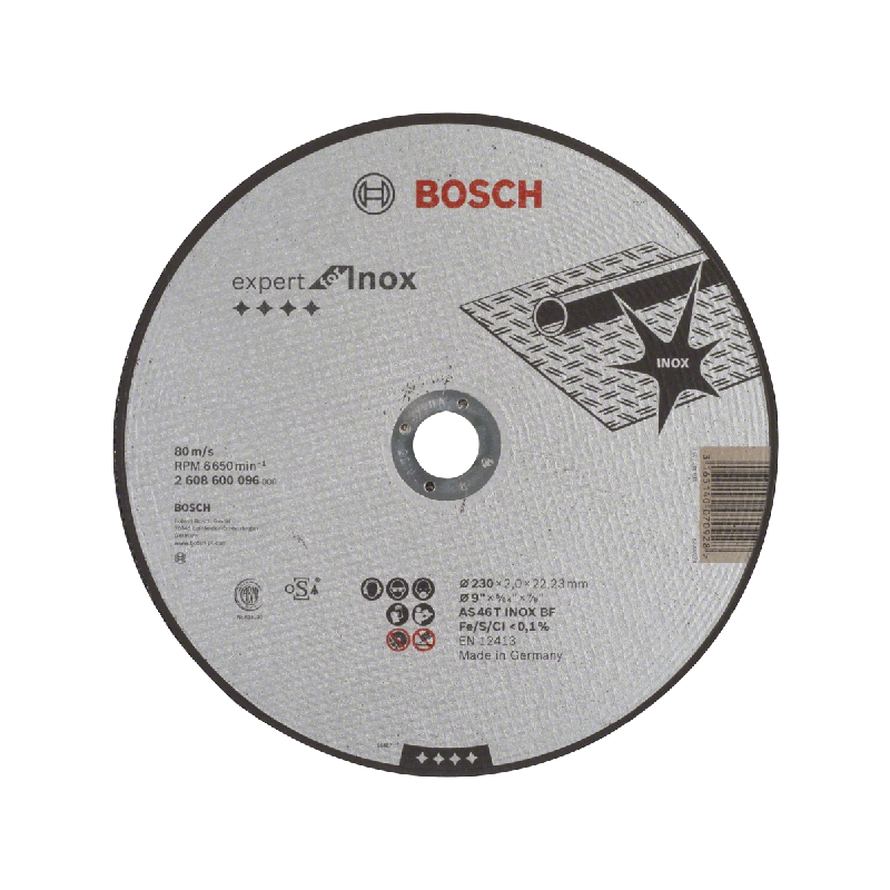 Bosch Expert For Inox Straight Cutting Disc 230 X 22.23 X 2Mm 2608600096