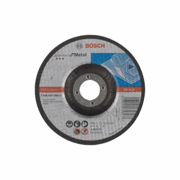 Bosch Cutting Disc 125 X 22.23 X 2.5Mm For Metal 2608603160