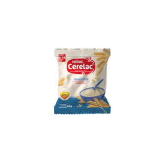 Nestle Cerelac Infant Cereal with Milk, NR Wheat, Contains High Level of Iron, 25g Sachet (Pack of 3)