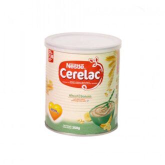 Nestle Cerelac Infant Cereal With Milk, Banana &Amp; Wheat, Contains High Level Of Iron, 350G