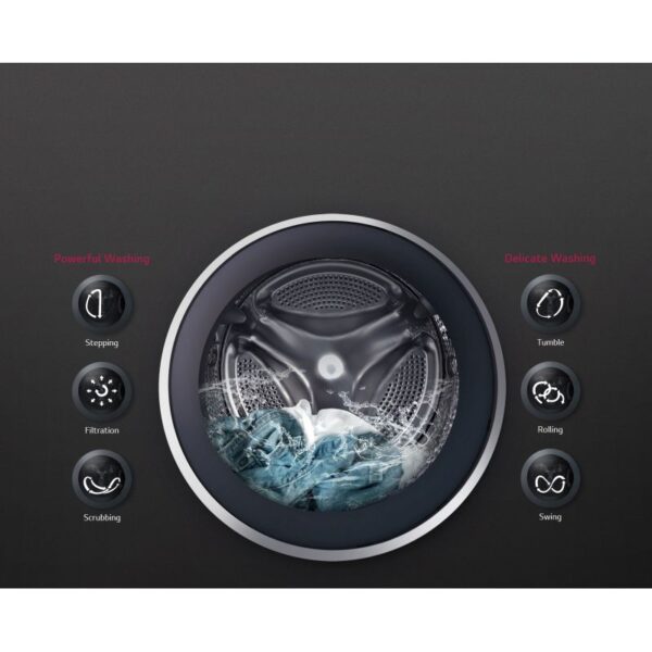 Lg Washing Machine 8Kg &Amp; 5Kg Dryer With Inverter Direct Drive Technology Front Load Silver F4J3Tmg5P.aptqeef