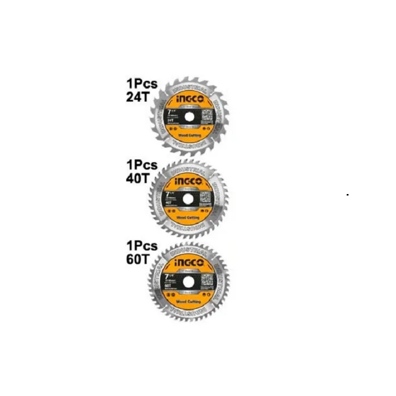 Ingco TCT Saw Blade 185mm Pack of 3 TSB51852153