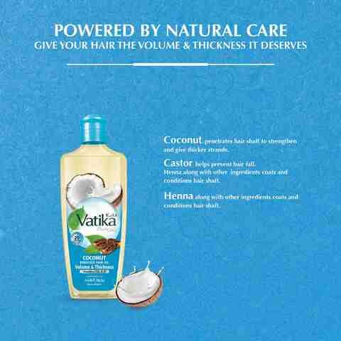 Dabur Coconut Volume &Amp; Thickness Enriched Hair Oil 300Ml (Pack Of 6)