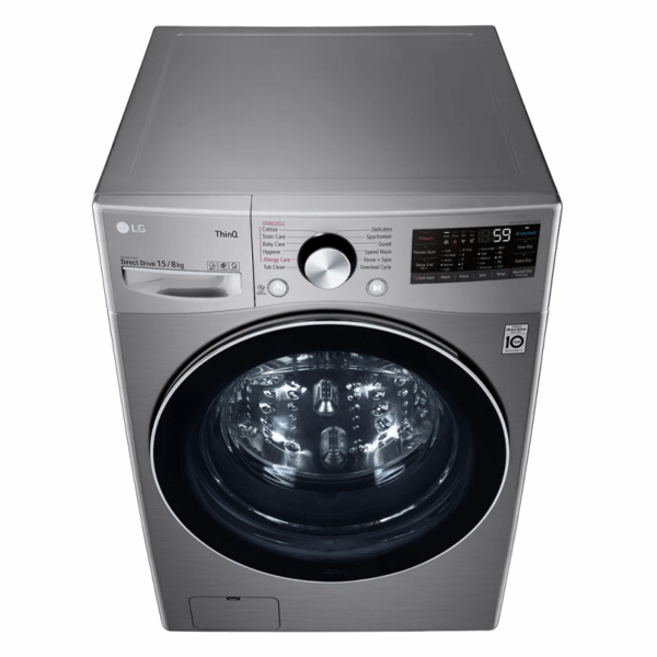 Lg Washing Machine 15Kg &Amp; 8Kg Dryer With Artificial Intelligent Direct Drive Front Load F0L9Dgp2S